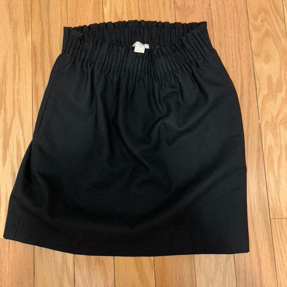 J.Crew 00 Black Skirt Linen